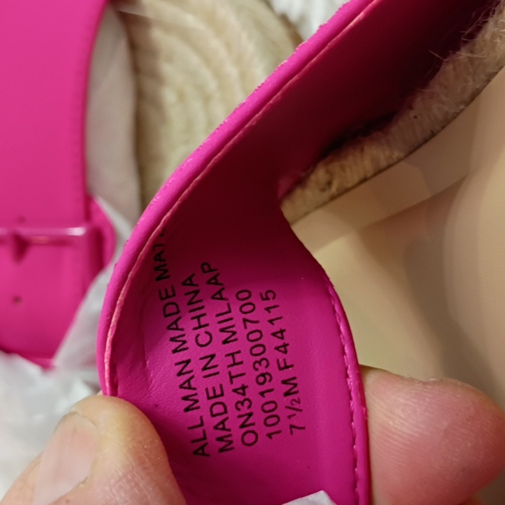 ON 34th Milaap Pink Women's Sz 7.5 Sandals 🆕 - Picture 4 of 6